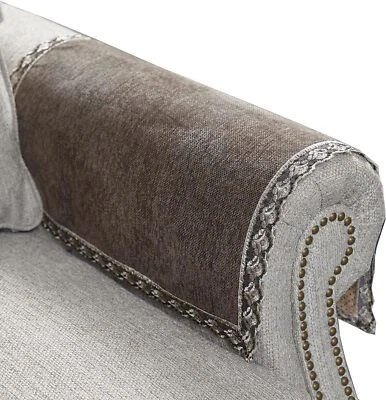 Couch Arm Covers,Non-Slip Lace Sofa Arm Covers Set of 2 Washable Sofa Armrests C - Image 1 of 3