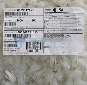 1000PCS NUEVO AJUSTE PARA CONECTOR 3901-2021/39012021 - Imagen 1 de 1
