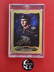 2021-22 Mason McTavish Ultimate Signature Masterpiece Gold Auto Anaheim Ducks UD - Bild 1 von 2