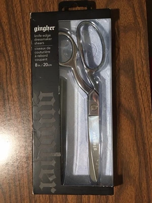 Gingher Knife-Edge 8” Dressmaker Shears with Sheath  "Box is slightly damaged" - Image 1 of 4