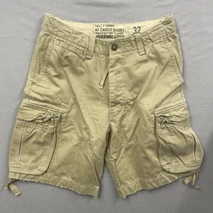 Pantaloncini cargo Abercrombie & Fitch uomo W32 marrone mimetico utility combattimento militare - Foto 1 di 9