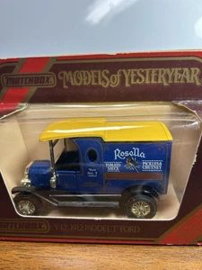 Matchbox Models of Yesteryear Y-12 MODEL T FORD 1912 l Rosella blue yellow VTG - Picture 1 of 6