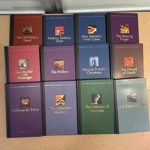 The Agatha Christie Collection 61 Hardcover Books Planet Three Publishing - Foto 1 di 22