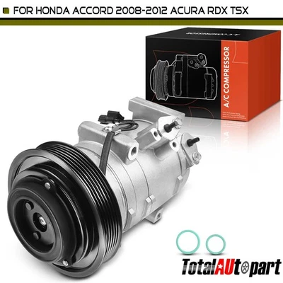Compresor de aire acondicionado con 10SR15C para Honda Accord 2008-2012 Acura RDX 2013-2015 TSX Foto 1 de 4