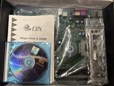 Epox EP-8RDA+ Sockel A Mainboard – OVP – recapped – mit I/O Shield – Retro HW - Bild 1 von 4