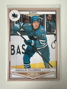 2025 Upper Deck O-Pee-Chee Glossy Macklin Celebrini Rookie - Picture 1 of 2
