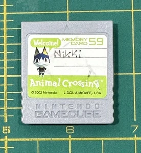 Official Animal Crossing Memory Card Nintendo GameCube (GC) 59 Blocks DOL-008 #1 - Picture 1 of 2