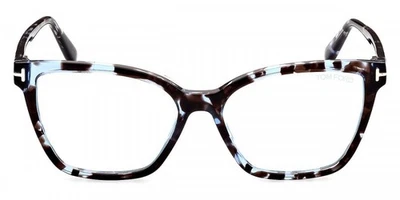 Tom Ford FT5812B 001 Shiny Black Blue Block Butterfly Women's Eyeglasses - Image 1 of 4