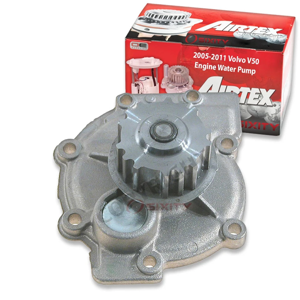 Bomba de agua del motor Airtex para Volvo V50 2005-2011 2,4 L 2,5 L L5 refrigerante zo Foto 1 de 4
