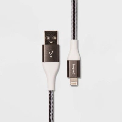 10' MFI Certified Lightning to USB-a Braided Cable - Heyday Multiple Colors - Image 1 of 2