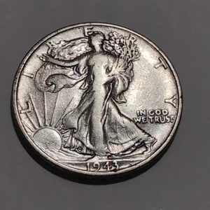 1943 Walking Liberty 50c - HUGE Doubled Die Obverse (DDO FS-101) RARE ERROR! - Picture 1 of 12
