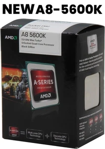 NUOVO AMD A8-5600K Quad-Core 3,9 GHz Turbo AD560KWOHJBOX FM2 processore con refrigeratore nuovo con scatola - Foto 1 di 6