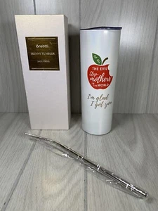 Onebttl Insulated Stainless Steel 20oz Skinny Tumbler Straw EVIL STEP-MOTHERS - Picture 1 of 9