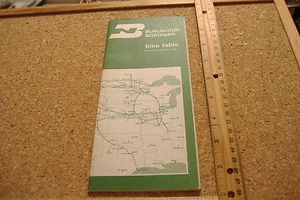 ~BURLINGTON NORTHERN~ZEITTAFEL~WIRKSAM 25. OKTOBER 1970~ - Bild 1 von 10