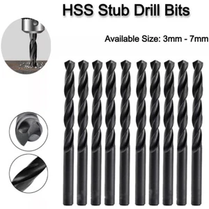 Stubby HSS Drill Bits Metric Ground Flute Short Professional - All Sizes - Picture 1 of 10