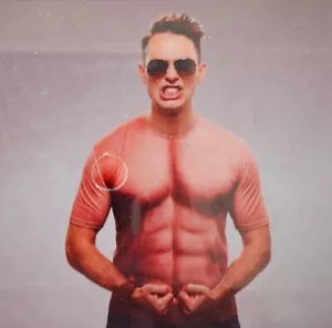 Muskelmann Prolet Bodybuilder Kostümshirt Gr. L Fasching Karneval Verkleidet - Bild 1 von 1