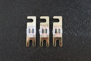 3 PK 80 AMP MINI ANL FUSES NICKEL PLATED INLINE AFC AFS BLADE AUTO CAR MANL80 - Picture 1 of 8