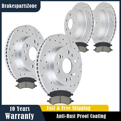 Pastilhas de rotores de freio dianteiro e traseiro para Chevrolet Avalanche GMC Sierra 1500 2008-13 - Imagem 1 de 4