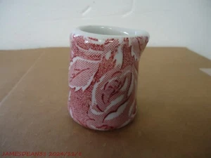VTG China Restaurant CHINA INDIVIDUAL Creamer RED ROSE LEAVES - Picture 1 of 2