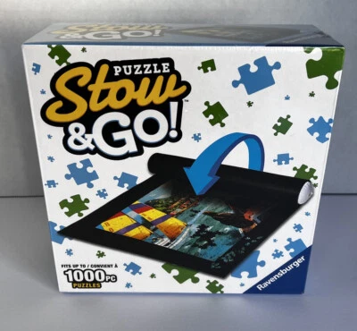 Ravensburger Puzzle Stow And Go Mat (1000pc Puzzle) Travel 46x26" mat New Sealed - Image 1 of 3