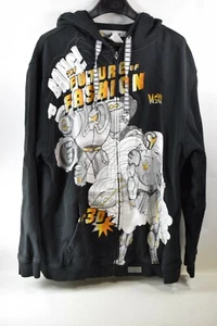 VINTAGE MISKEEN ORIGINALS 3XL ZIP SWEATSHIRT HOODIE FUTURE OF FASHION - Picture 1 of 12