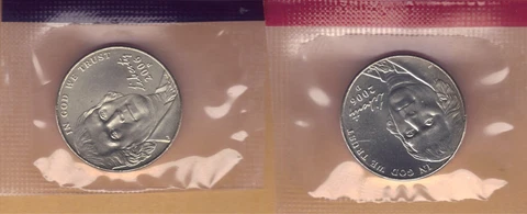 2006-P & D UNCIRCULATED JEFFERSON NICKEL MINT SET CELLO (2 coins) Cover