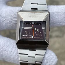 Vintage Omax Spaceman Audacieuse Manual Winding Swiss Made Men's Watch 46617-7