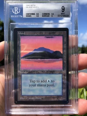 ISLAND V3, BETA, 1993 MTG, BGS 9.0, GRADED "MINT"! - Image 1 of 4