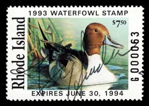 RI5Gs — 1993 Rhode Island Hand-signed Governor Edition - Picture 1 of 1
