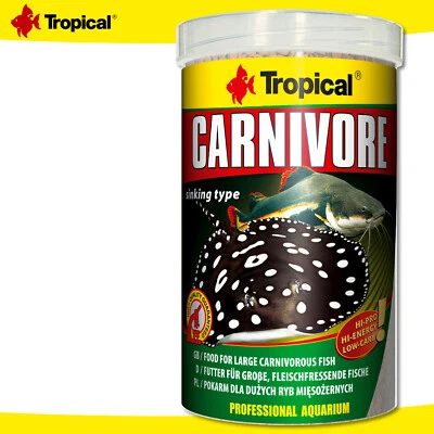 Tropical 1000 ml Carnívoro para peces grandes carnívoros