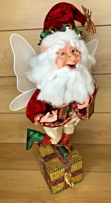 Medias Nicholas Collection by Season's Design Elf Santa Blanco Rojo 16" Foto 1 de 4