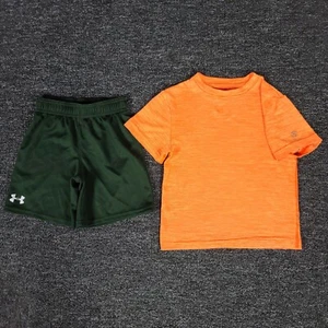 Boys Outfit 4 Under Armour Shorts & Champion Shirt Gym Basketball School Play - Picture 1 of 10