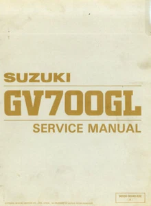 1985 Suzuki GV700GLF Madura Motorcycle Repair Service Manual - Picture 1 of 1