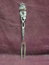 Silver .800  AMD ROSE Pattern 4 3/8" Hors D'oeuvre Fork 9g