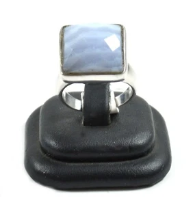 Anello in Calcedonio e Argento 925 Made In Italy - Foto 1 di 3