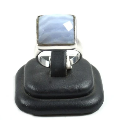 Anello in Calcedonio e Argento 925 Made In Italy - Immagine 1 di 3