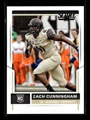 2017 Score #344 Zach Cunningham RC Vanderbilt Commodores - Image 1 of 2