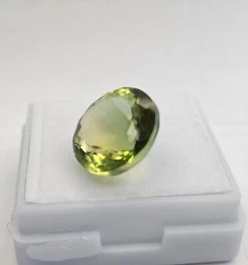 Natural 7-8 Ct Green Tourmaline EGL Certified Loose Gemstone Round Cut KH354 - Picture 1 of 6