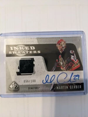 2006-07 SP Game Used Inked Sweaters Martin Gerber /100 Ottawa Senators - Image 1 of 2