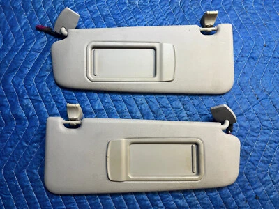 🚘 Conjunto 2 para-sol esquerdo direito sombra espelho cinza fabricante de equipamento original BMW 535i 528 550 F10 2011-16 - Imagem 1 de 3