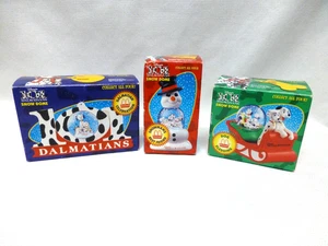 1996 Disney 101 Dalmations Snow Globes Domes McDonalds Set of 3 NIB - Picture 1 of 3