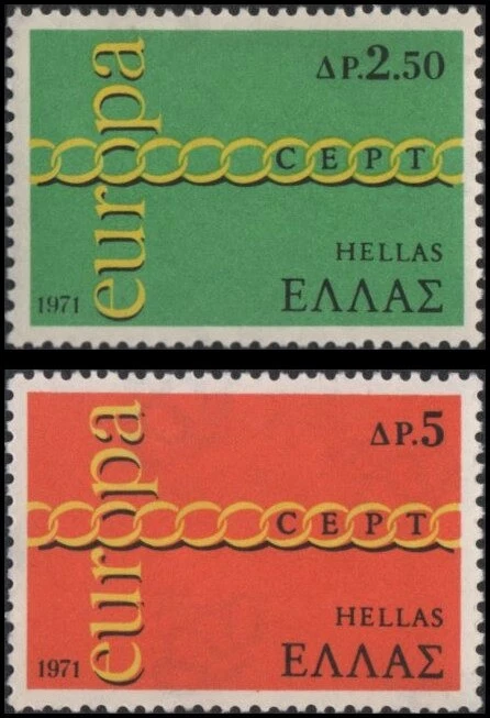 Greece #1029-1030 MH - image 1 of 1