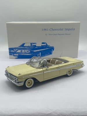 West Coast Precision 1961 Chevrolet Impala Convertible Coronna Cream Model Car - Image 1 of 4
