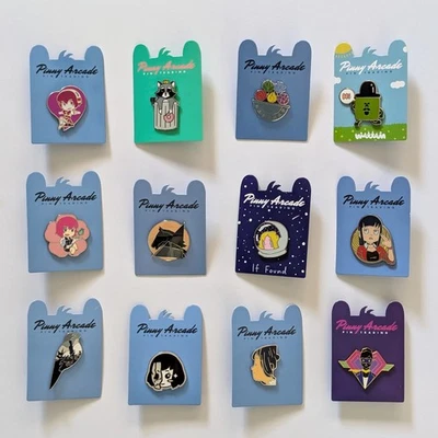 PAX Penny Arcade Pinny Lot of 12 Pins East West Video Game Promo - New RARE - Image 1 of 2