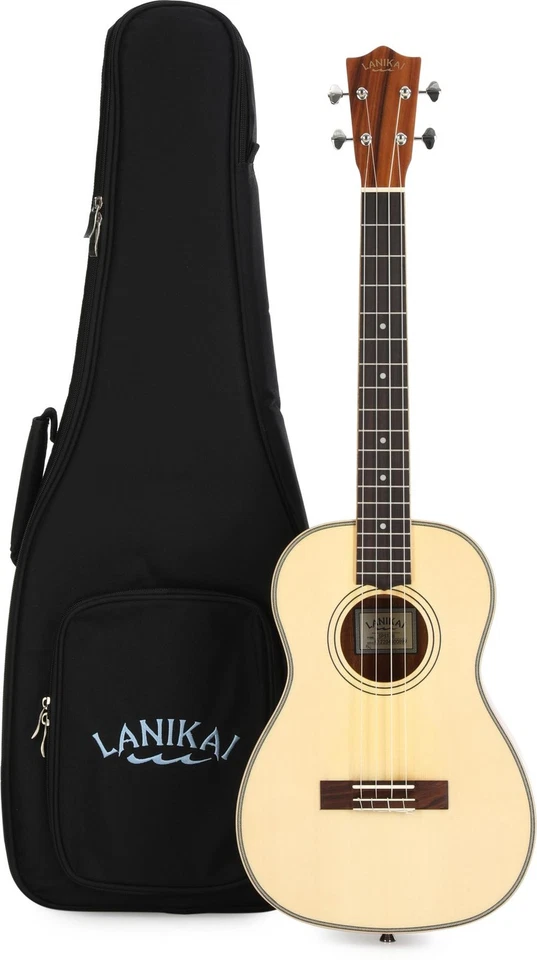 Lanikai SPST-B Spruce Solid Top, Morado Back and Sides Ukulele - Baritone - Image 1 of 4