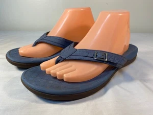VIONIC Patty Flip Flops Sandals Women's Blue Slip On - US 10 - Picture 1 of 6