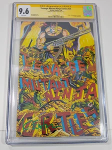 Teenage Mutant Ninja Turtles 34 1990 Mirage Studios CGC 9.6 SS Signed Eastman - Picture 1 of 7