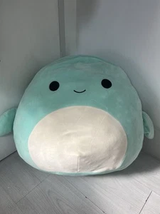 24 inch original turquoise Perry the dolphin squishmallow plushy toy - Picture 1 of 3