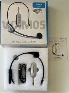 Bietrum Wireless Microphone Headset Model wxm05, Plug in & Play, 1/4 inch Jack - Picture 1 of 10