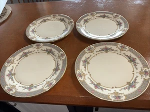 Minton Royal Doulton Persian Rose English Bone China Dinner Plates Set Of 4 - Picture 1 of 6